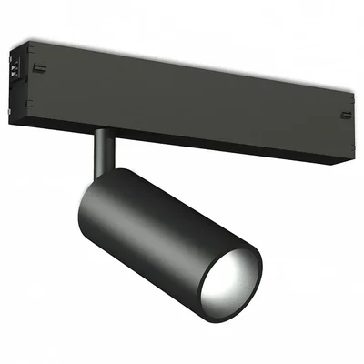 Светильник светодиодный трековый для шинопровода Magnetic 220V GL1610 BK черный IP20 7W 4200K 220V 36° D35*80 (Без ПДУ)