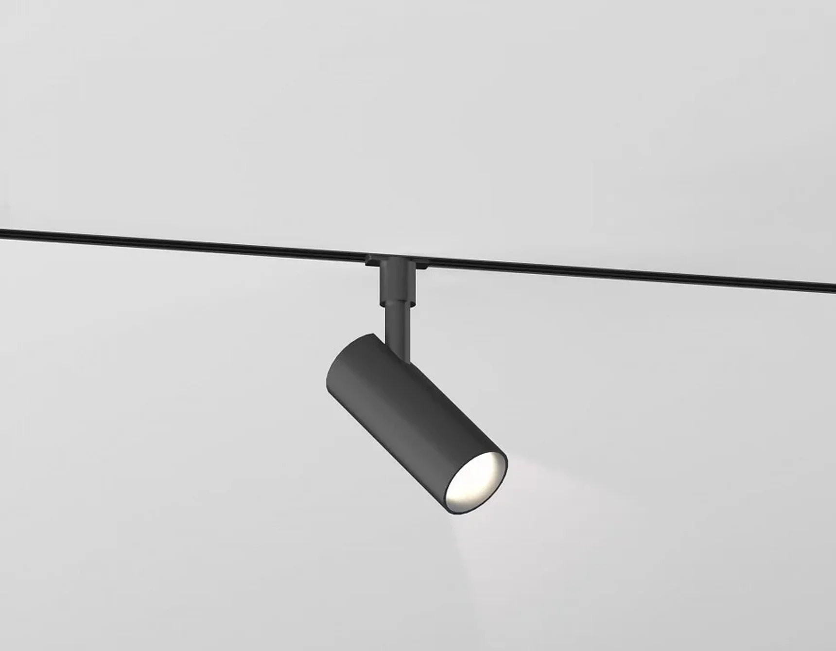 Светильник светодиодный трековый Magnetic 48V 10mm GL2301 BK черный IP20 6W 3CCT 3000/4200/6400K D35*80