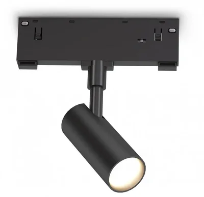Светильник светодиодный трековый Magnetic 48V 10mm GL2301 BK черный IP20 6W 3CCT 3000/4200/6400K D35*80