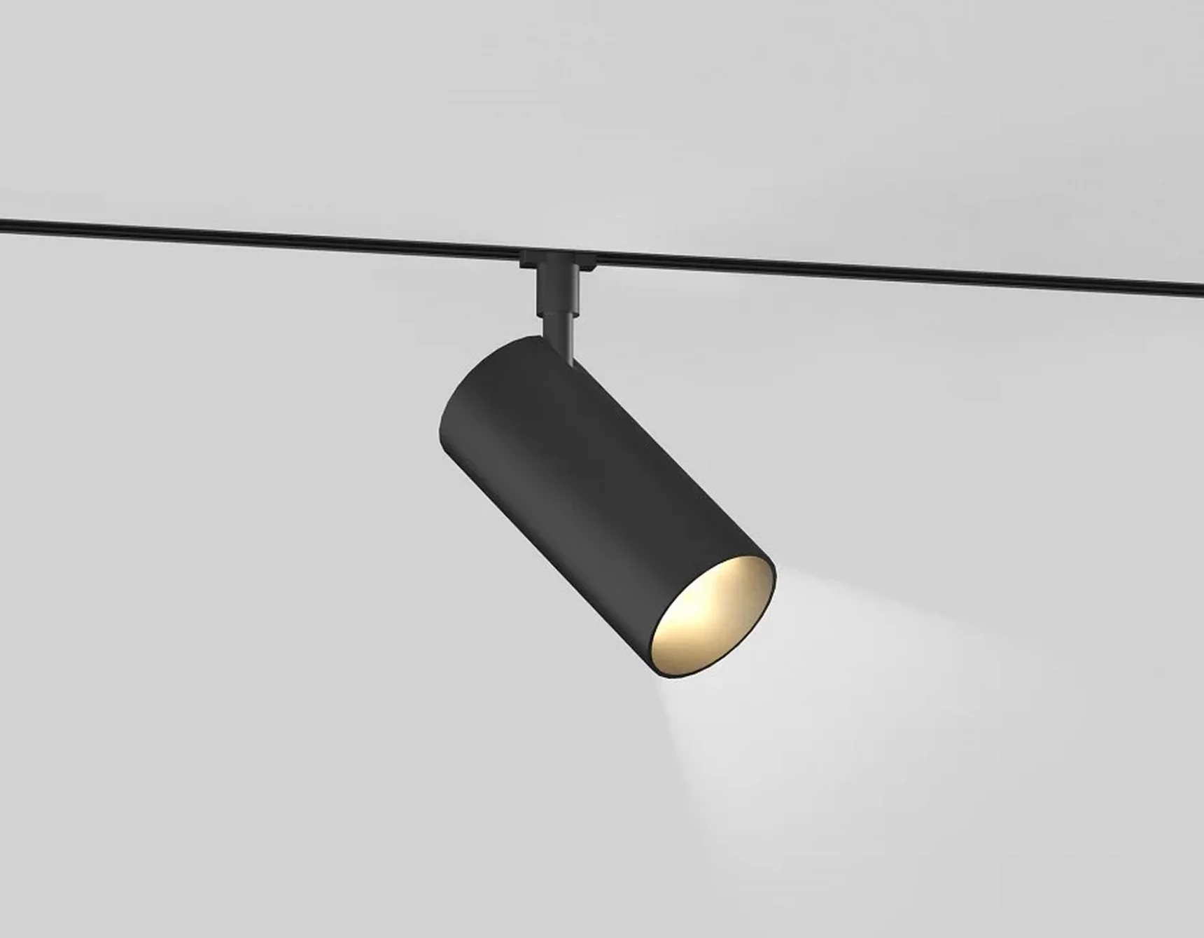 Светильник светодиодный трековый Magnetic 48V 10mm GL2310 BK черный IP20 18W 3CCT 3000/4200/6400K D55*120