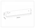 Светильник светодиодный трековый Magnetic 48V 10mm GL2320 BK черный IP20 10W 3CCT 3000/4200/6400K 200*10*37