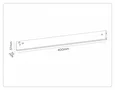 Светильник светодиодный трековый Magnetic 48V 10mm GL2325 BK черный IP20 20W 3CCT 3000-6400K 400*10*37