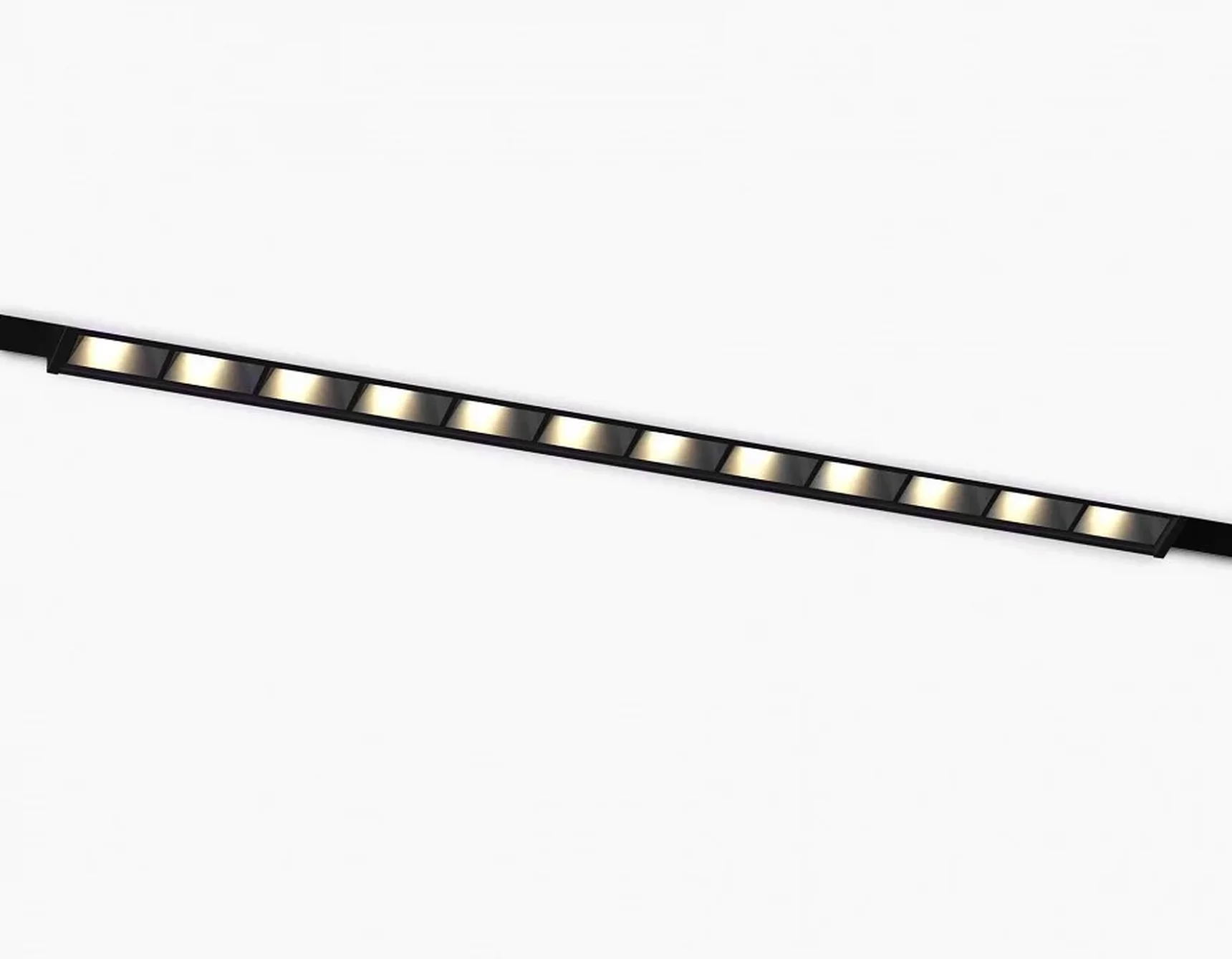 Светильник светодиодный трековый Magnetic 48V 10mm GL2335 BK черный IP20 10W 3CCT 3000/4200/6400K 200*10*37