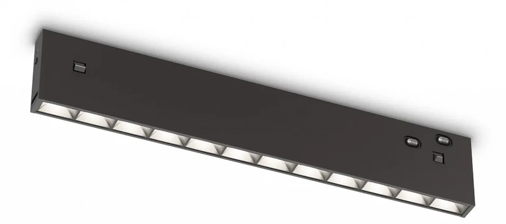 Светильник светодиодный трековый Magnetic 48V 10mm GL2335 BK черный IP20 10W 3CCT 3000/4200/6400K 200*10*37