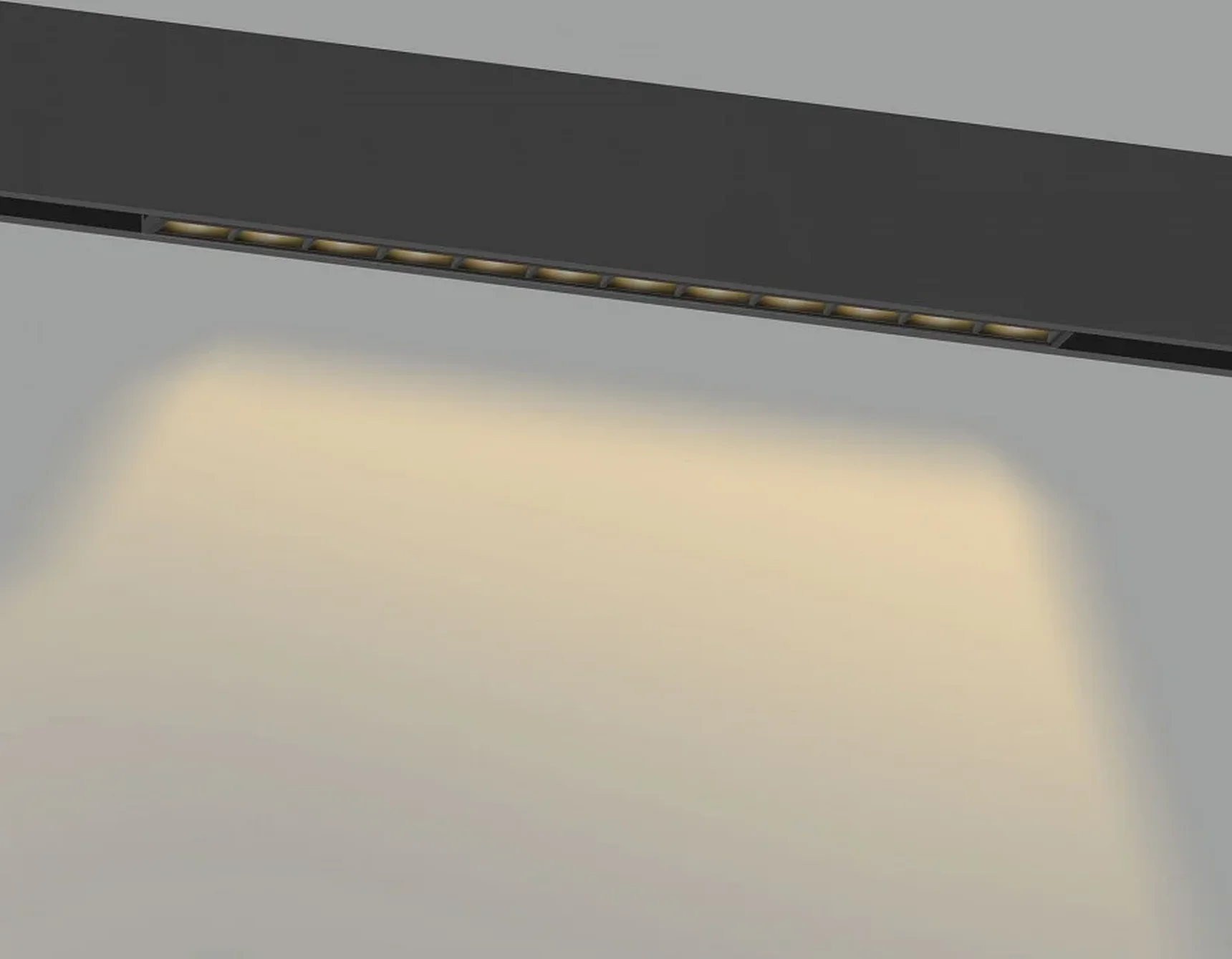 Светильник светодиодный трековый Magnetic 48V 10mm GL2340 BK черный IP20 20W 3CCT 3000-6400K 400*10*37