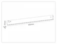 Светильник светодиодный трековый Magnetic 48V 10mm GL2340 BK черный IP20 20W 3CCT 3000-6400K 400*10*37