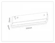 Светильник светодиодный трековый Magnetic 48V 10mm GL2350 BK черный IP20 10W 3CCT 3000/4200/6400K 200*10*73