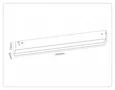 Светильник светодиодный трековый Magnetic 48V 10mm GL2355 BK черный IP20 20W 3CCT 3000-6400K 400*10*73