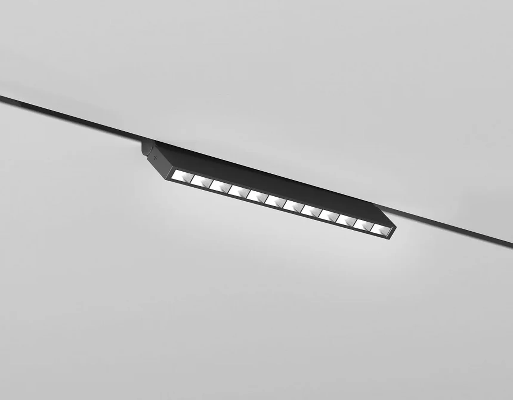 Светильник светодиодный трековый Magnetic 48V 10mm GL2360 BK черный IP20 10W 3CCT 3000-6400K 200*10*73