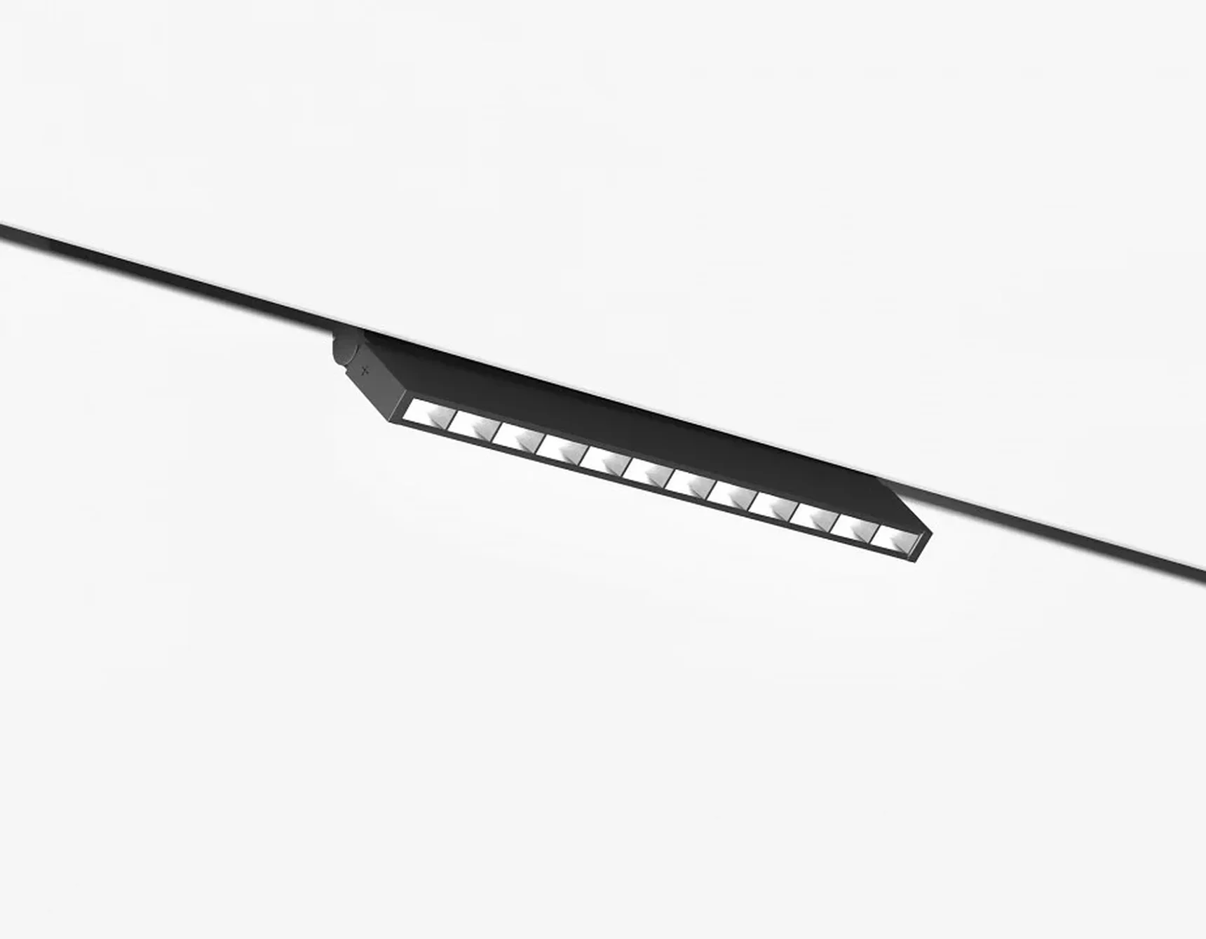 Светильник светодиодный трековый Magnetic 48V 10mm GL2360 BK черный IP20 10W 3CCT 3000-6400K 200*10*73