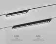 Светильник светодиодный трековый Magnetic 48V 10mm GL2360 BK черный IP20 10W 3CCT 3000-6400K 200*10*73