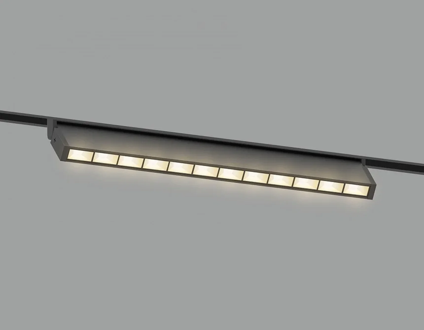 Светильник светодиодный трековый Magnetic 48V 10mm GL2360 BK черный IP20 10W 3CCT 3000-6400K 200*10*73