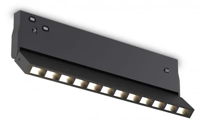 Светильник светодиодный трековый Magnetic 48V 10mm GL2360 BK черный IP20 10W 3CCT 3000-6400K 200*10*73