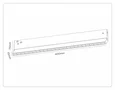 Светильник светодиодный трековый Magnetic 48V 10mm GL2365 BK черный IP20 20W 3CCT 3000-6400K 400*10*73