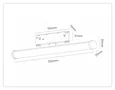 Светильник светодиодный трековый Magnetic 48V 10mm GL2370 BK черный IP20 10W 3CCT 3000/4200/6400K 300*25*73