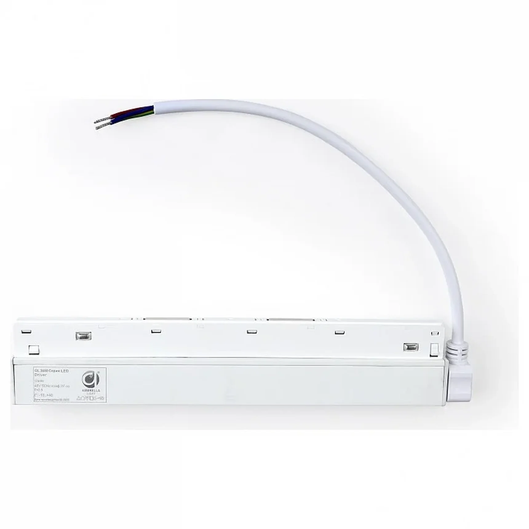 Блок питания внутренний с вводом питания для шинопровода Magnetic GL3650 WH белый IP20 100W 48V 225*45*23