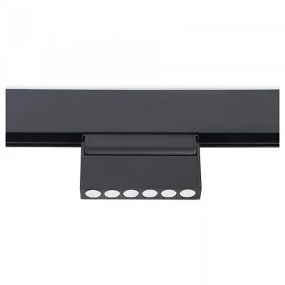 Светильник светодиодный поворотный для шинопровода Magnetic GL4040 BK черный IP20 6W 4200K 48V 24° 115*22*105