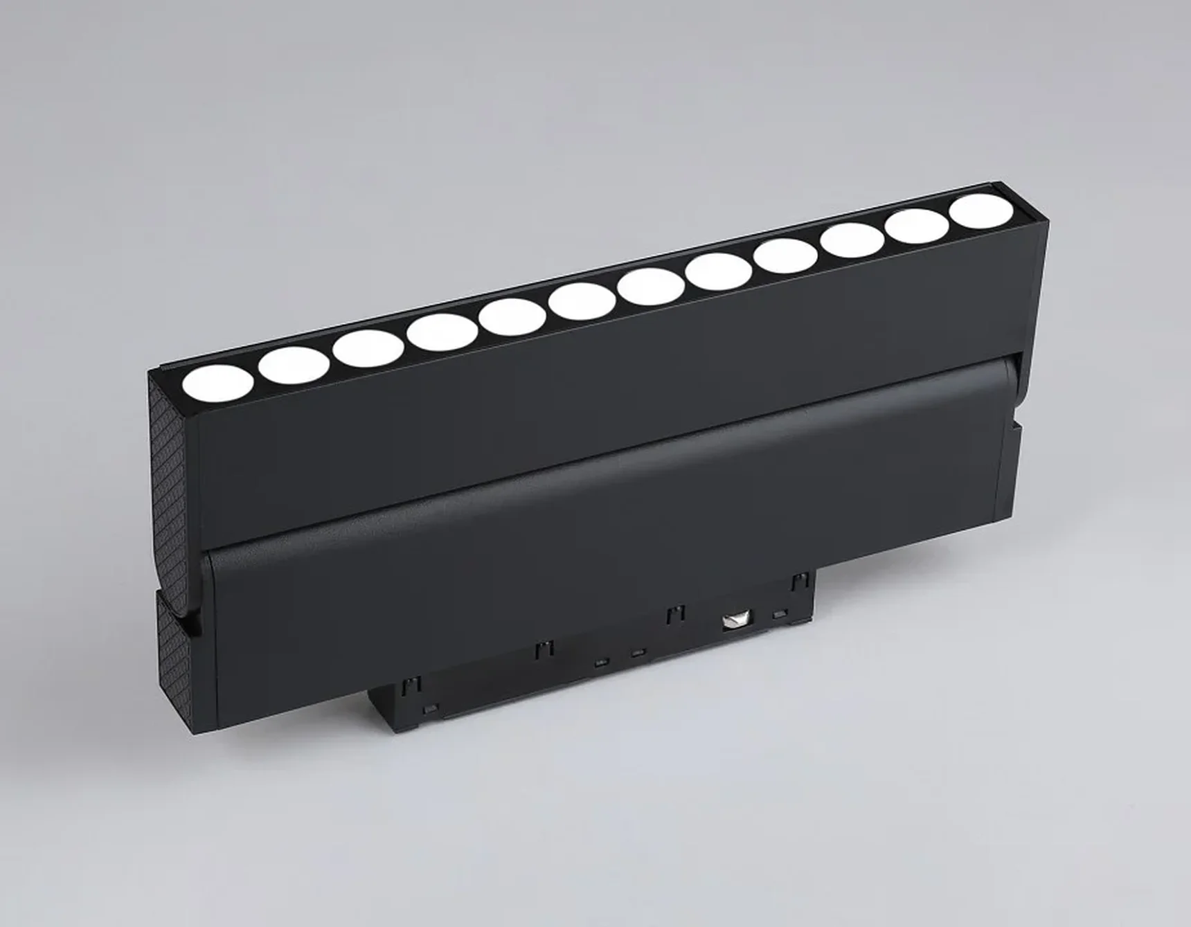 Светильник светодиодный поворотный для шинопровода Magnetic GL4048 BK черный IP20 12W 4200K 48V 24° 223*22*105
