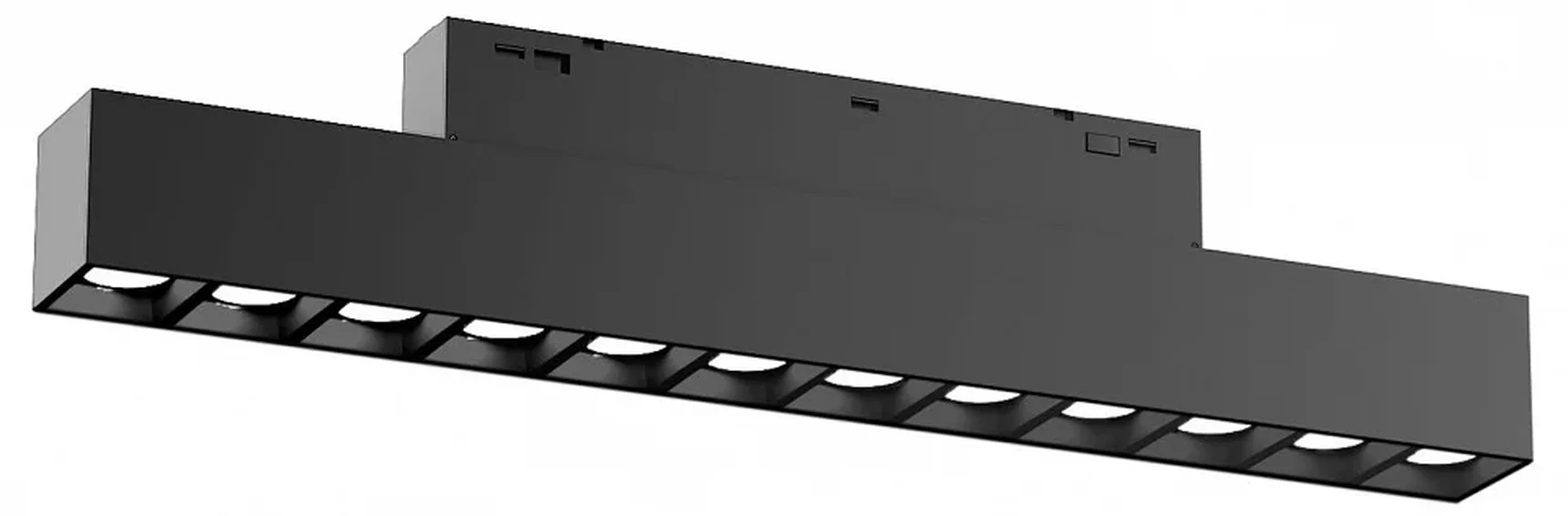 Светильник трековый светодиодный Magnetic standard 48V 20mm GL4495 BK черный IP20 12W 3CCT 3000-6000K SMART 24° 218*22*25