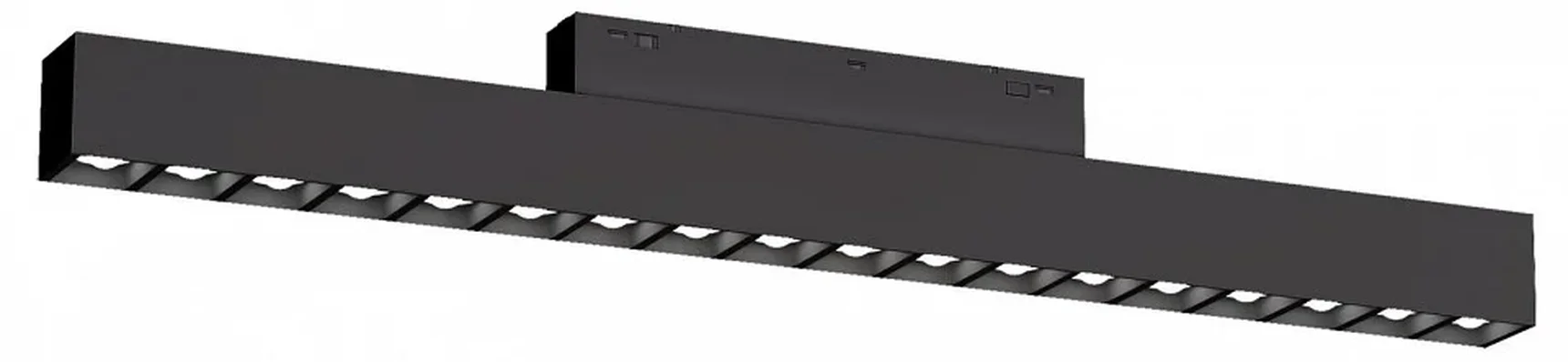 Светильник трековый светодиодный Magnetic standard 48V 20mm GL4505 BK черный IP20 18W 3CCT 3000-6000K SMART 24° 328*22*25