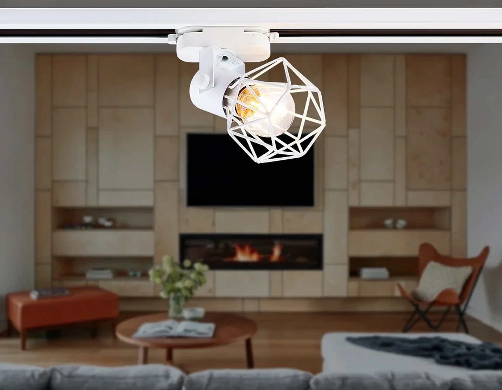 Светильник трековый GL5001 WH белый E27 max 40W D92*163