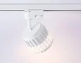 Трековый однофазный светильник со сменной лампой GL5348 WH белый GX53 D100*80