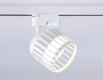 Трековый однофазный светильник со сменной лампой GL5348 WH белый GX53 D100*80