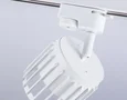 Трековый однофазный светильник со сменной лампой GL5348 WH белый GX53 D100*80