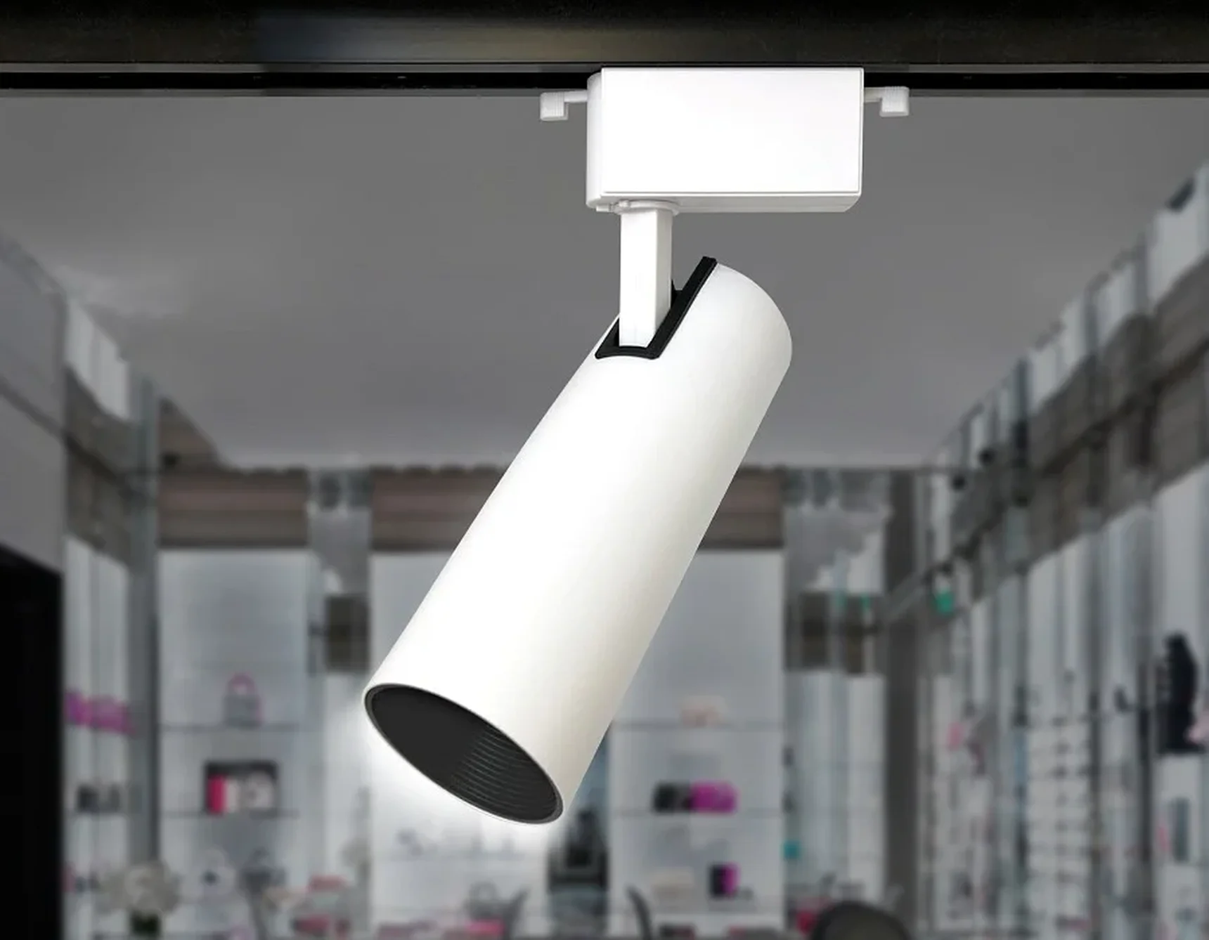 Трековый однофазный светодиодный светильник GL5853 WH/BK белый/черный LED 30W 4200K 24°