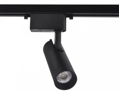 Трековый однофазный светодиодный светильник GL5858 BK черный LED 10W 4200K 24°