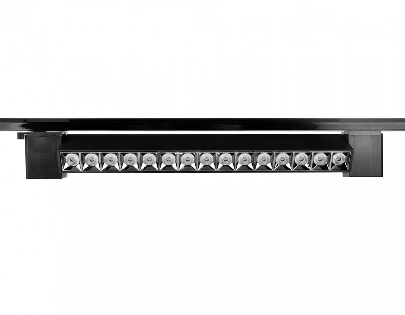 Трековый однофазный светодиодный светильник GL6690 BK черный LED 18W 4200K 24°