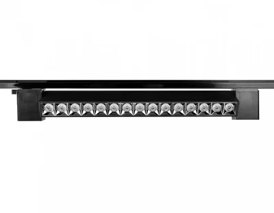 Трековый однофазный светодиодный светильник GL6690 BK черный LED 18W 4200K 24°