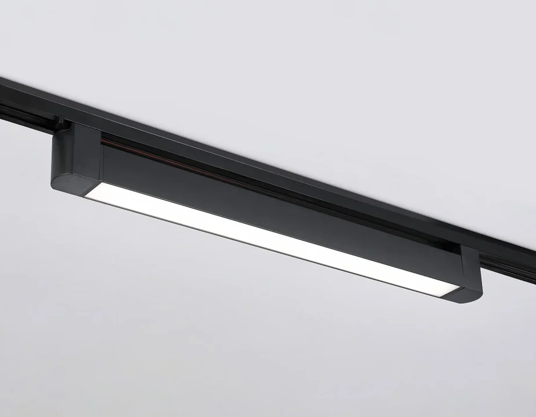 Светильник светодиодный трековый однофазный GL6739 BK черный IP20 30W 4200K 458*35*57