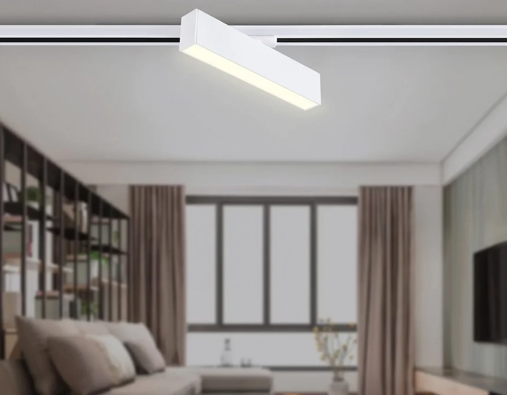 Светильник светодиодный трековый GL6761 WH белый LED 12W 3000K 300*22*48