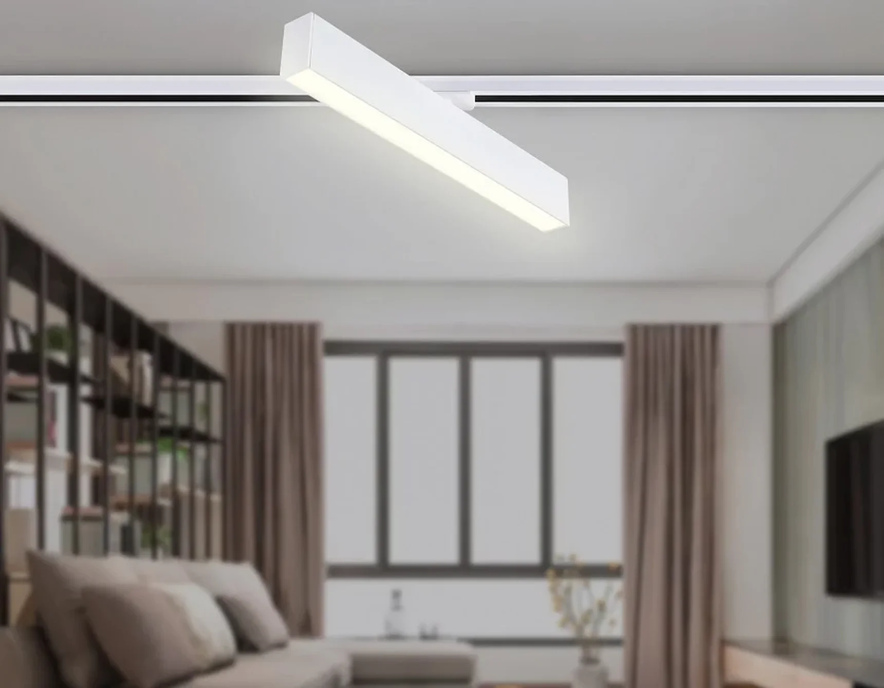 Светильник светодиодный трековый GL6769 WH белый LED 24W 3000K 600*22*48