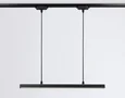 Светильник светодиодный трековый GL6785 BK черный LED 24W 3000K 600*22*1025