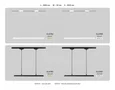 Светильник светодиодный трековый GL6787 BK черный LED 24W 4200K 600*22*1025