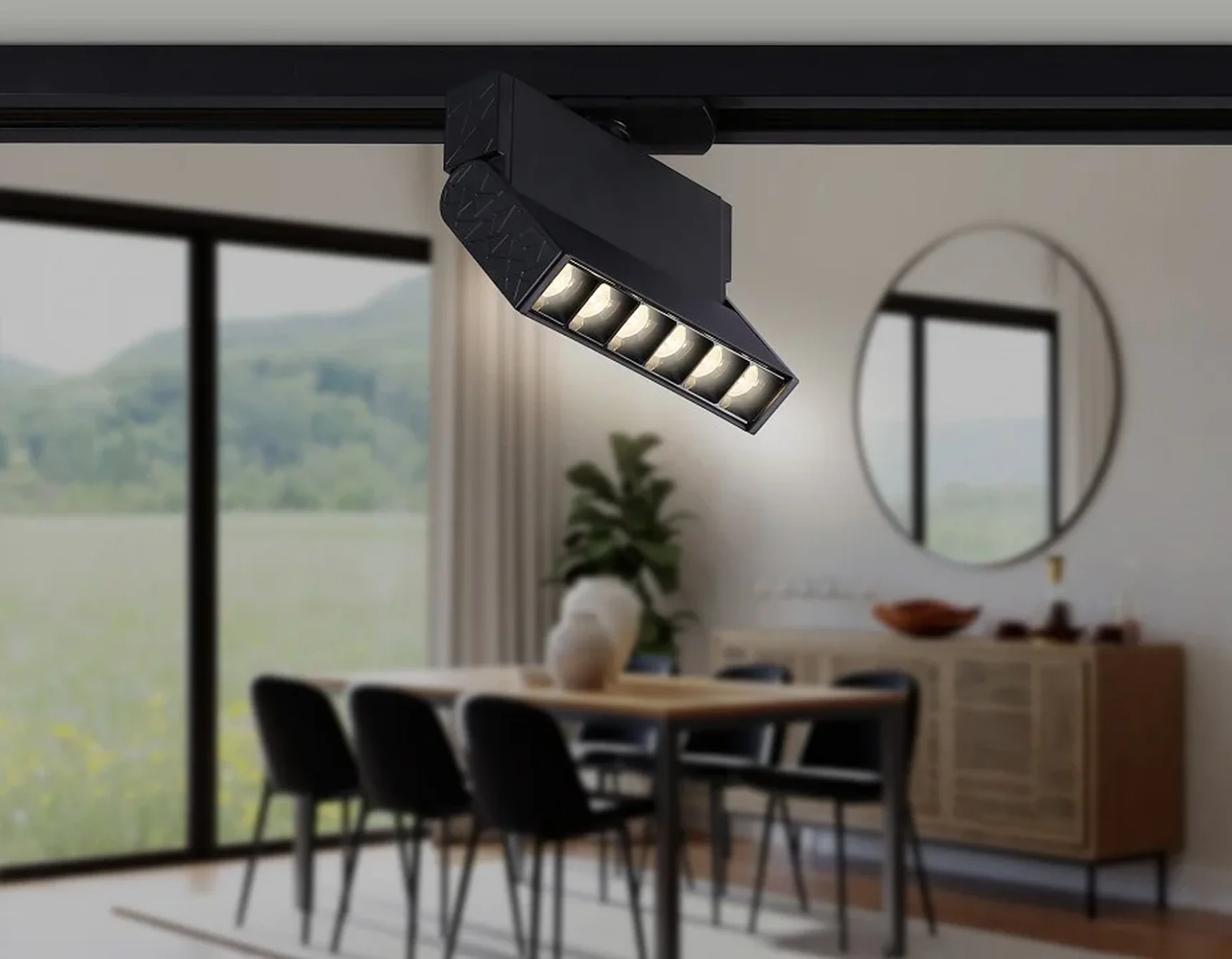 Светильник светодиодный трековый GL6813 BK черный LED 6W 3000K 24° 115*22*87