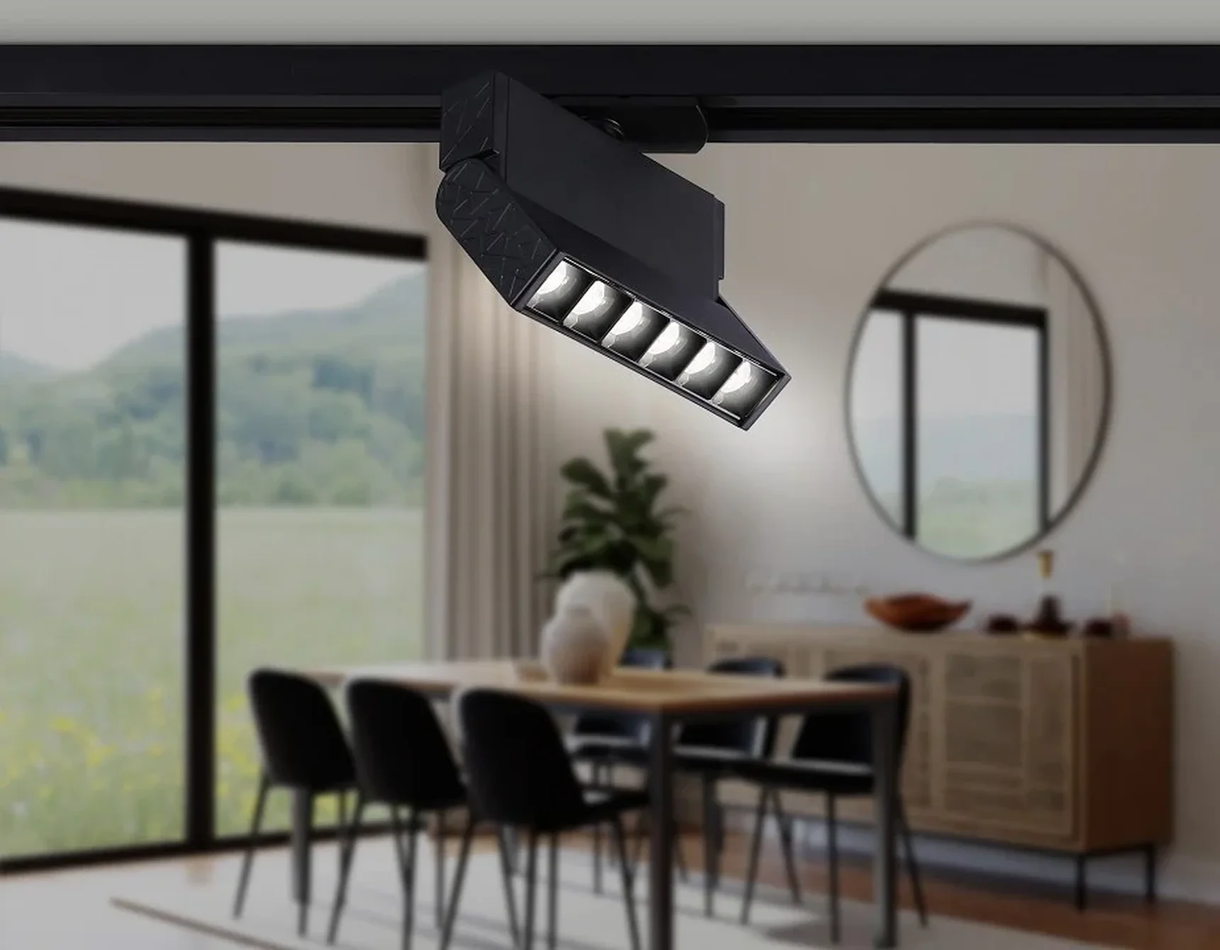 Светильник светодиодный трековый GL6814 BK черный LED 6W 4200K 24° 115*22*87