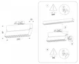 Светильник светодиодный трековый GL6817 BK черный LED 12W 3000K 24° 230*22*87