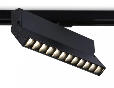 Светильник светодиодный трековый GL6817 BK черный LED 12W 3000K 24° 230*22*87