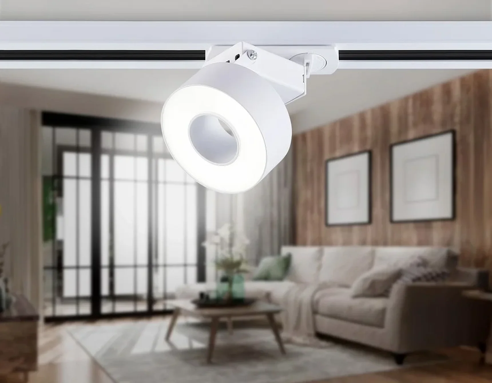 Светильник светодиодный трековый GL6861 WH белый LED 10W 4200K D75*80