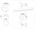 Светильник светодиодный трековый GL6879 BK черный LED 16W 4200K D115*90