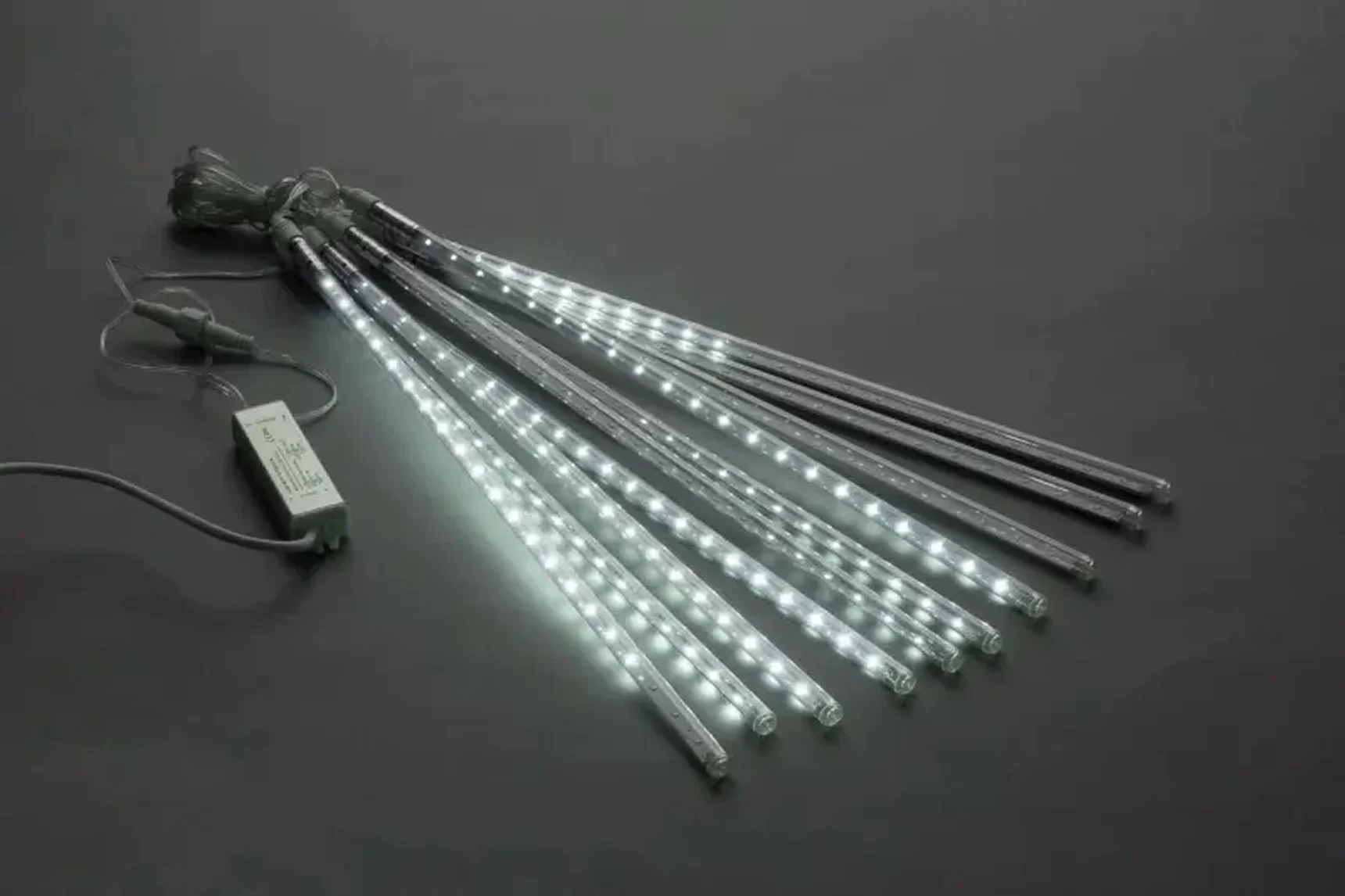 Сосульки Трубки ICE 10шт 0,5М Бел. LED-PLM-SNOW-420L-0,5-4.5M-10-12V-W не соединяемая