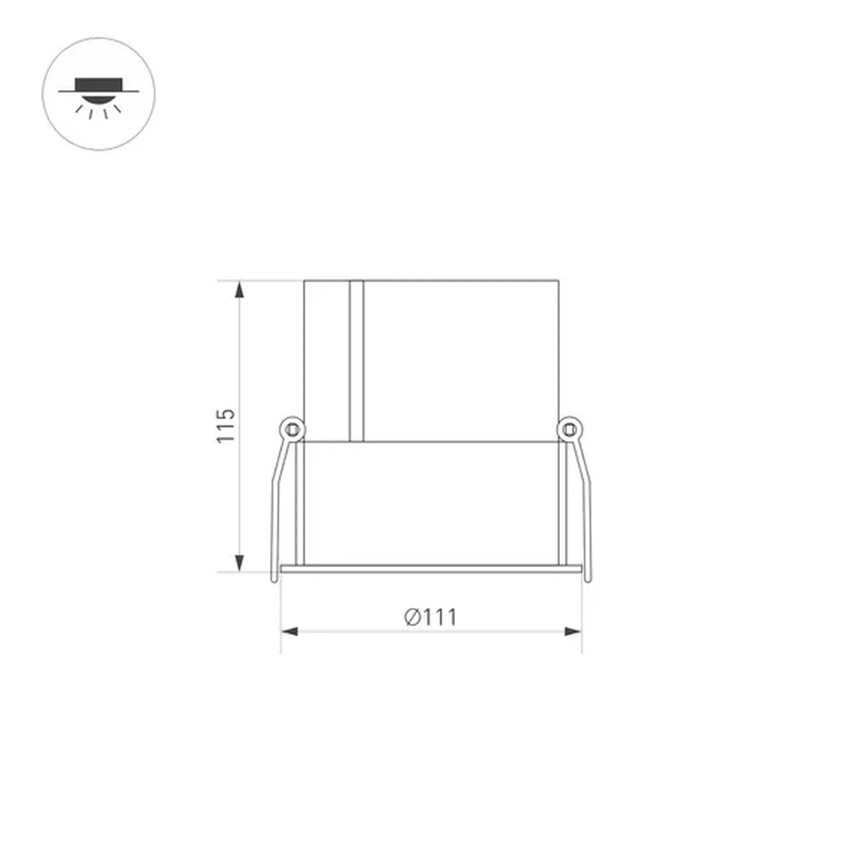 Светильник MS-ATLAS-BUILT-R112-35W Day4000 (WH-BK, 30 deg, 230V) (Arlight, IP20 Металл, 5 лет)