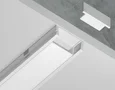 Алюминиевый профиль накладной GP1700WH белый/матовый рассеиватель 2000*15.5*6, 2 заглушки, 4 крепления в комплекте (для ленты до 11мм)