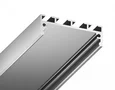 Алюминиевый профиль накладной/подвесной Profile System GP3070AL серебро 2000*45*42, 2 заглушки, 4 крепления в комплекте