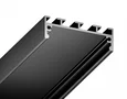 Алюминиевый профиль накладной/подвесной Profile System GP3070BK черный 2000*45*42, 2 заглушки, 4 крепления в комплекте