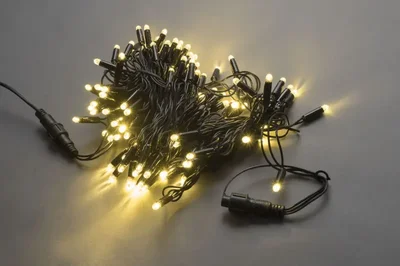 LED-PLS-100-10M-240V-WW/BL-W/O, белый теплый/черный провод, (без силового шнура) С КОЛПАЧКОМ