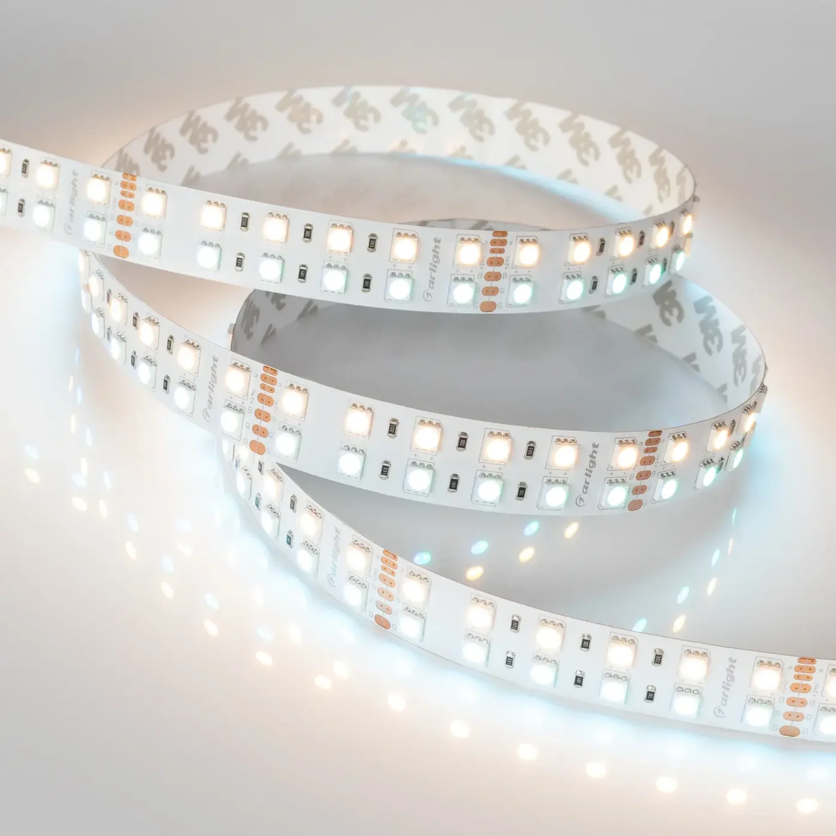 Лента RT-B144-19mm 24V RGBW-Warm (32 W/m, IP20, 5060, 5m) (Arlight, Открытый)